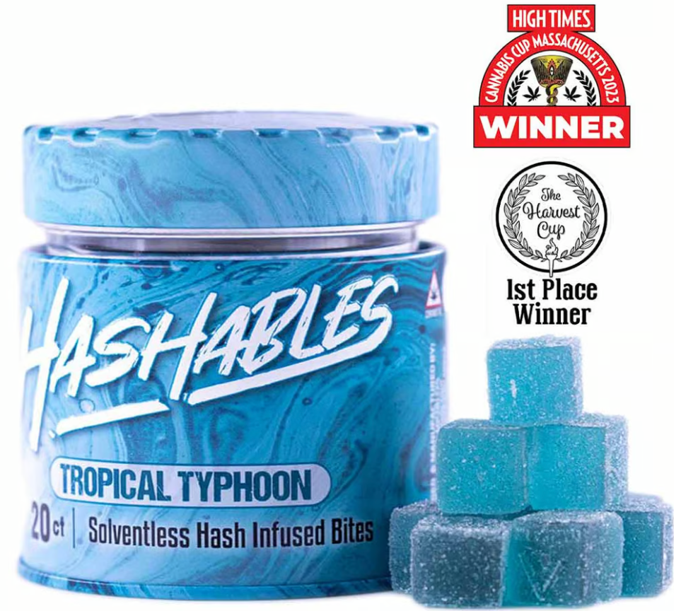 Photograph of product: au chocolatables Tropical Typhoon au chocolat Rosin Gummies 100mg