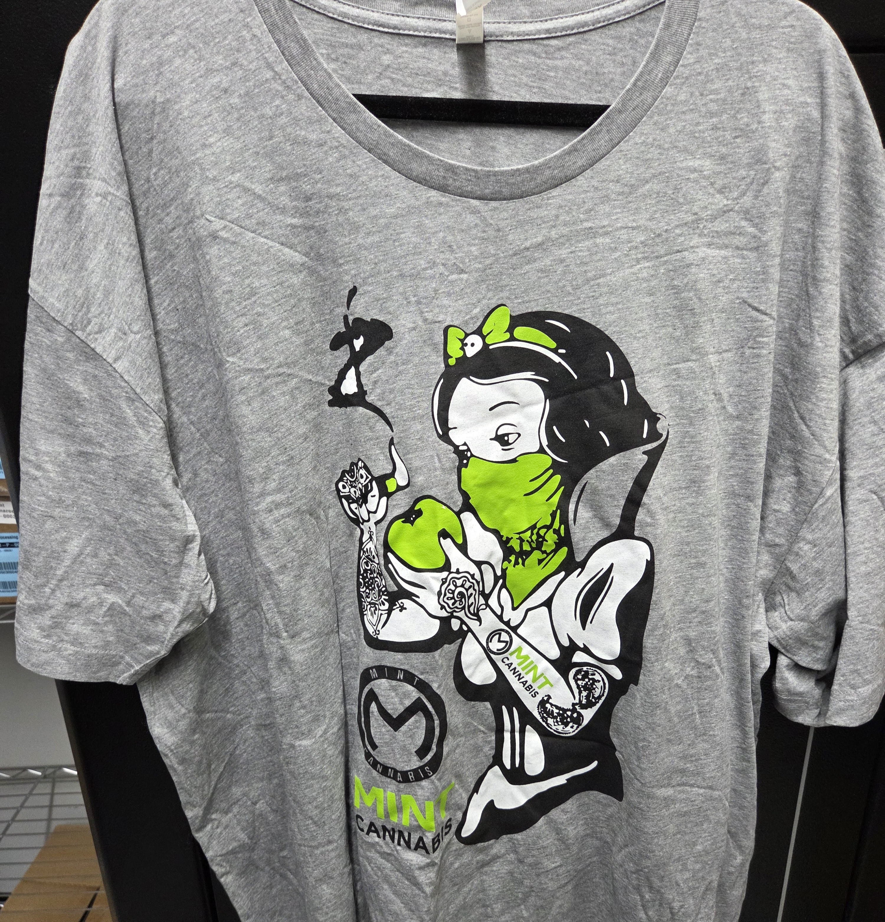 Photograph of product: Mint - Grey Snow White T-Shirt - 3XL