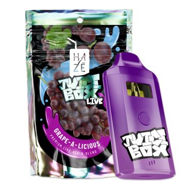 Photograph of product: Haz Juice Box Grape-A-Licious Live Resin AIO 2g