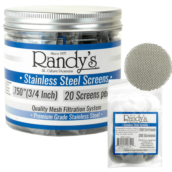 Photograph of product: Randy's Stainless Steel .750" Screen Jar