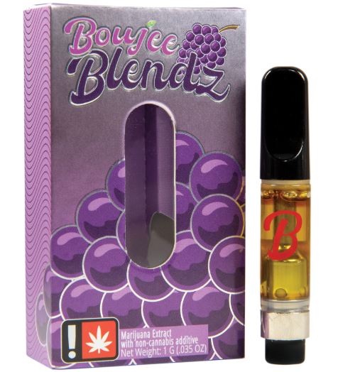 Photograph of product: Boujee Blendz | Grape | Flavored Live Diamonds Cartridge 1g