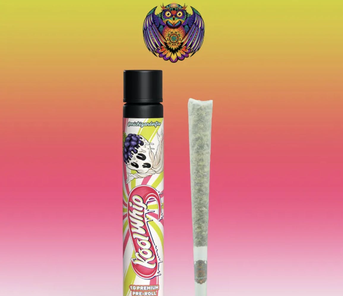 Photograph of product: Michigander Fire- Kool Whip - Pre Roll- 1G