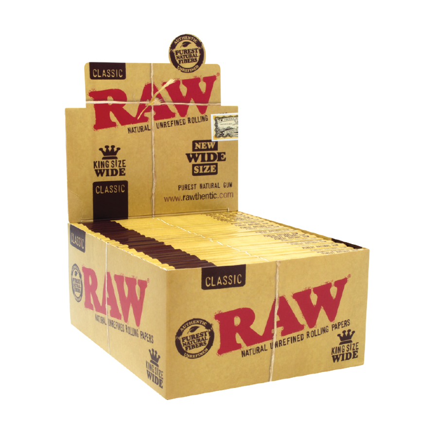 Photograph of product: RAW Classic | King Size Wide Rolling Papers