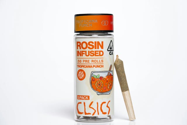 Photograph of product: Tropicana Punch | .5g x 5 | Rosin Infused Pre-Roll Pack