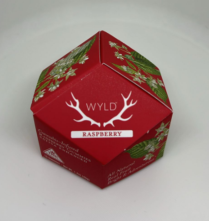 Photograph of product: WYLD (Oui'd Enhanced) Raspberry Gummies TH-oui 100mg
