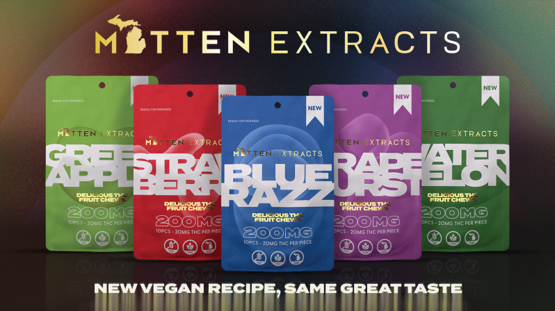Photograph of product: 200mg Fruit Chews | Hybrid | - Grape