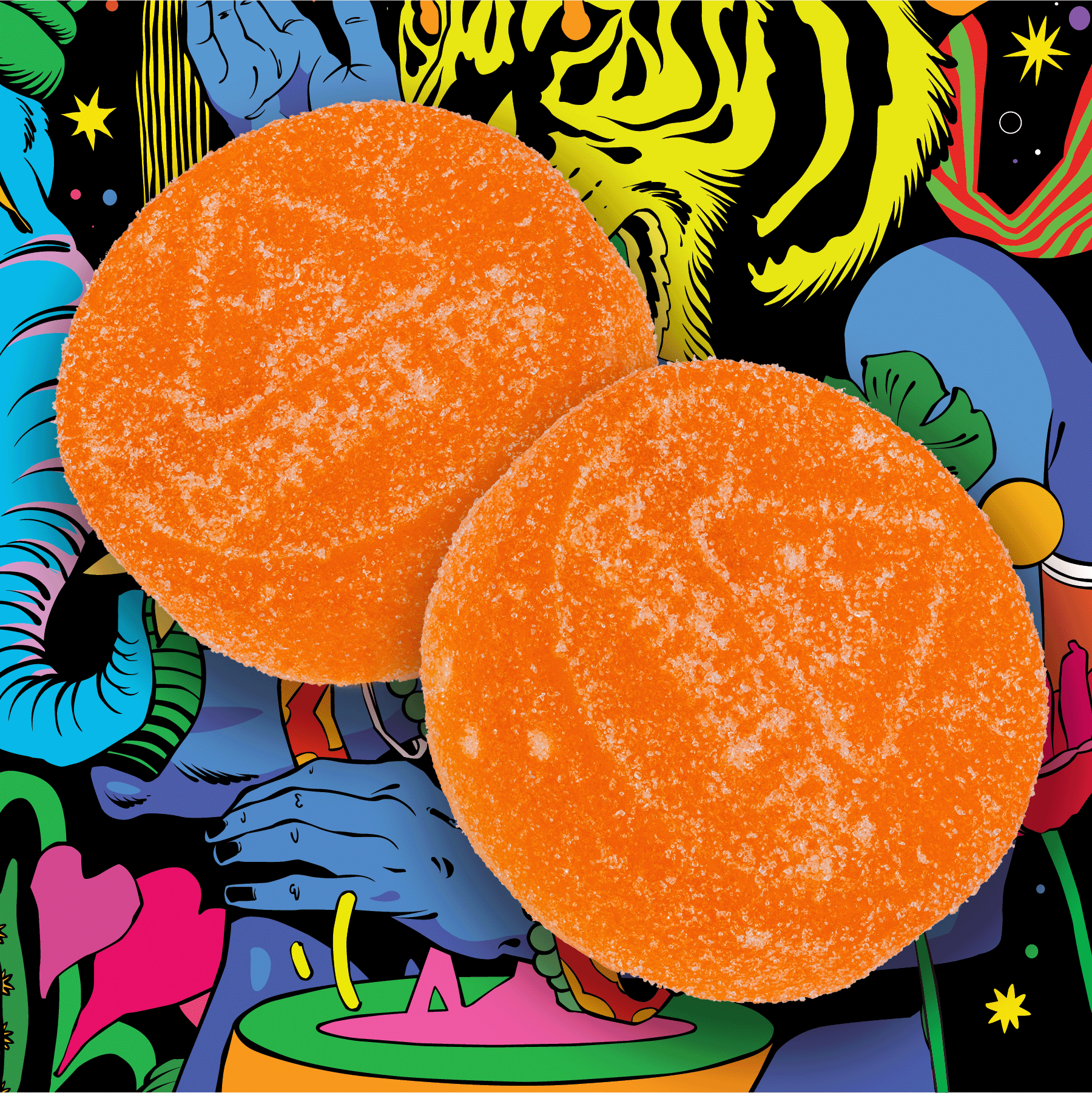 Photograph of product: Gummies 100mg 20 Pack - Outrageous Orange