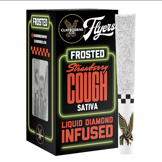 Photograph of product: STRAWBERRY COUGH | INF 5PK 2.5G CLAYBOURNE CO. FLYERS FROSTED Oui'd