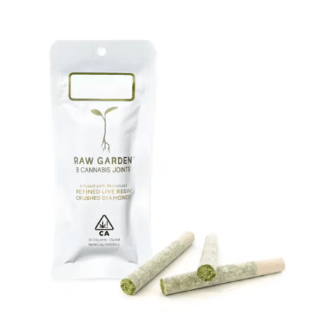 Photograph of product: Funkin' Slurm Refined Live Resin™ Crushed Diamonds Infused (3) Joints - 