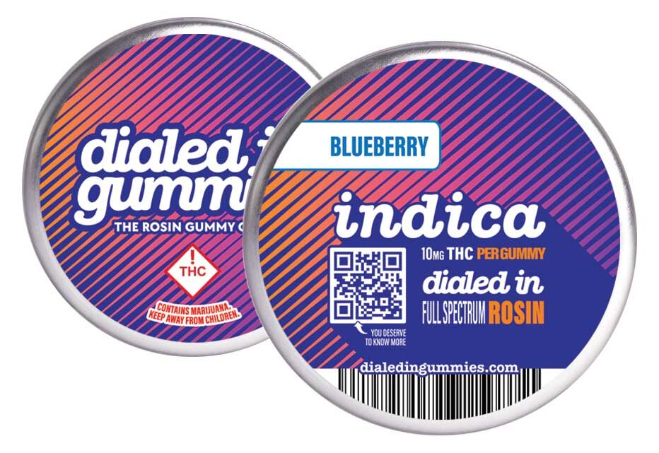 Photograph of product: Dialed In - Grape Punch (I) - Classic Rosin Gummies - 100 mg