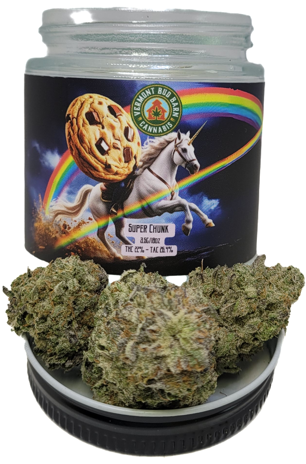Photograph of product: Super Chunk Jar | Vermont Bud Barn - 3.5g