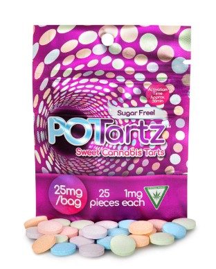 Photograph of product: 25mg POTartz (25 x 1mg)