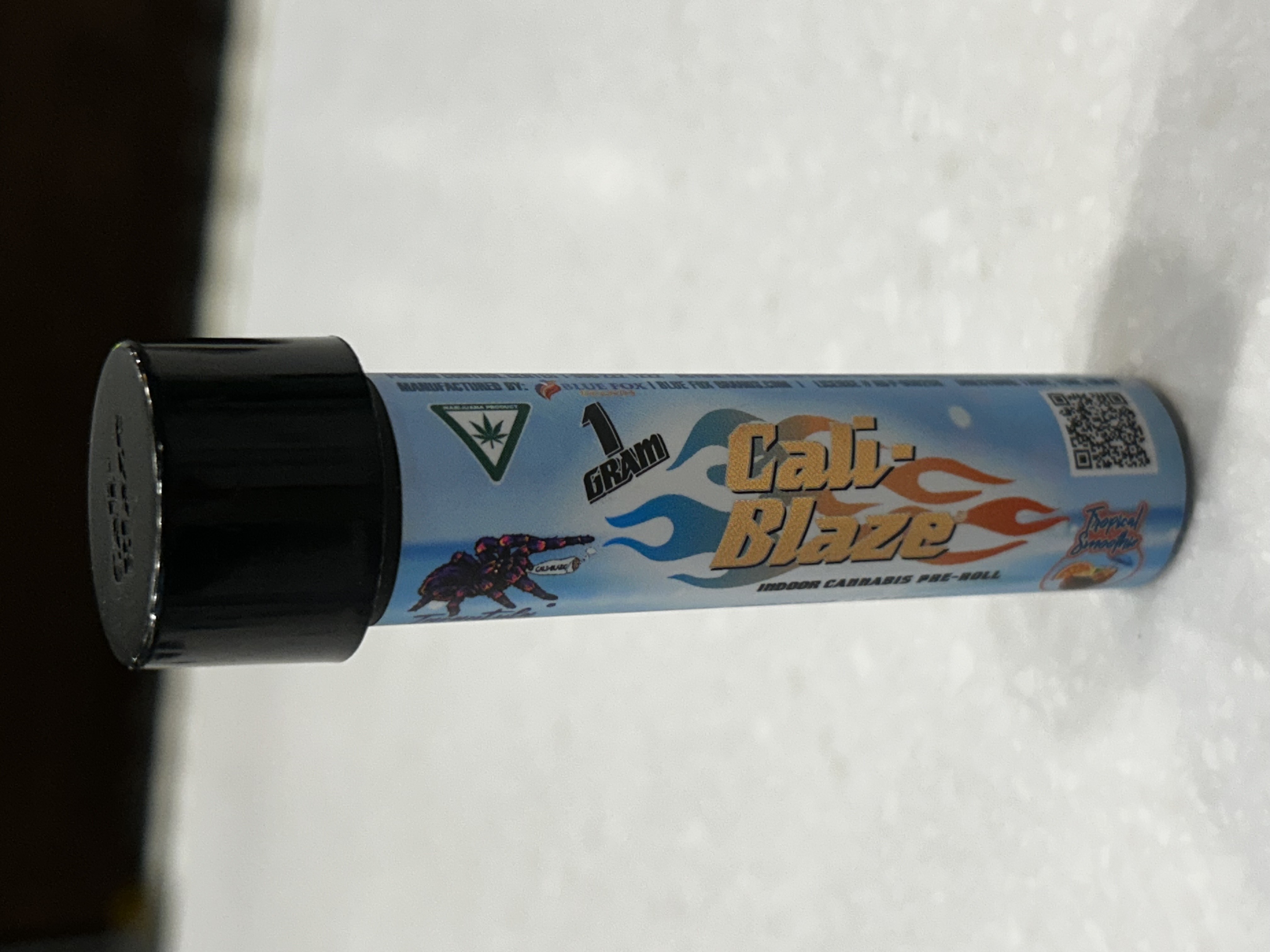 Photograph of product: Cali Blaze | Infused Tarantula Pre-Roll | Fruit Punch | 1g