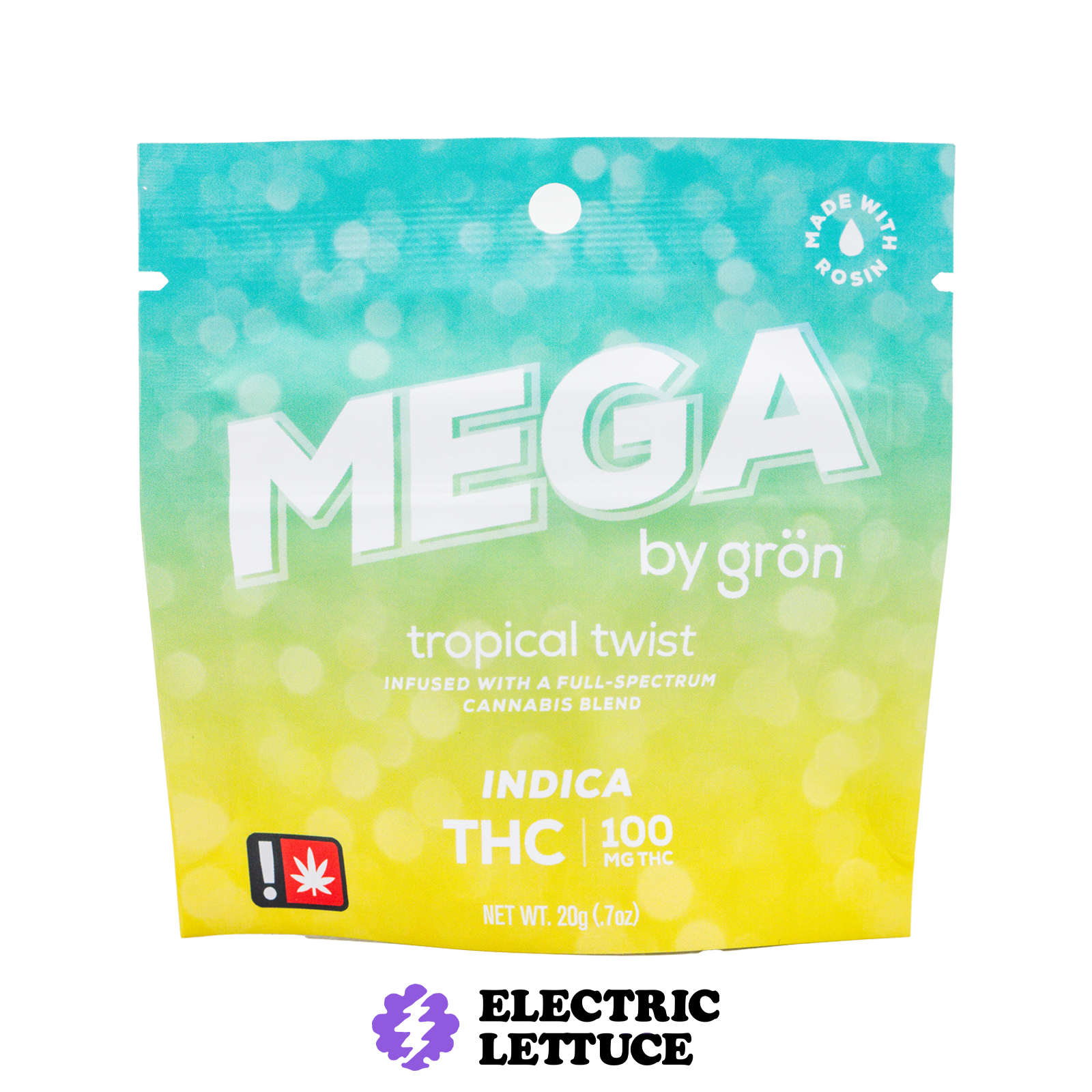 Photograph of product: Gron Tropical Twist Mega Pearl 100mg