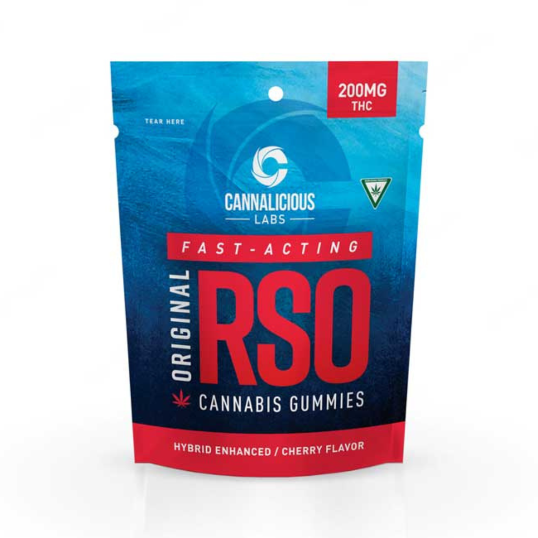 Photograph of product: Cannalicious Labs | Cherry RSO Gummies | 10x20mg | 200mg