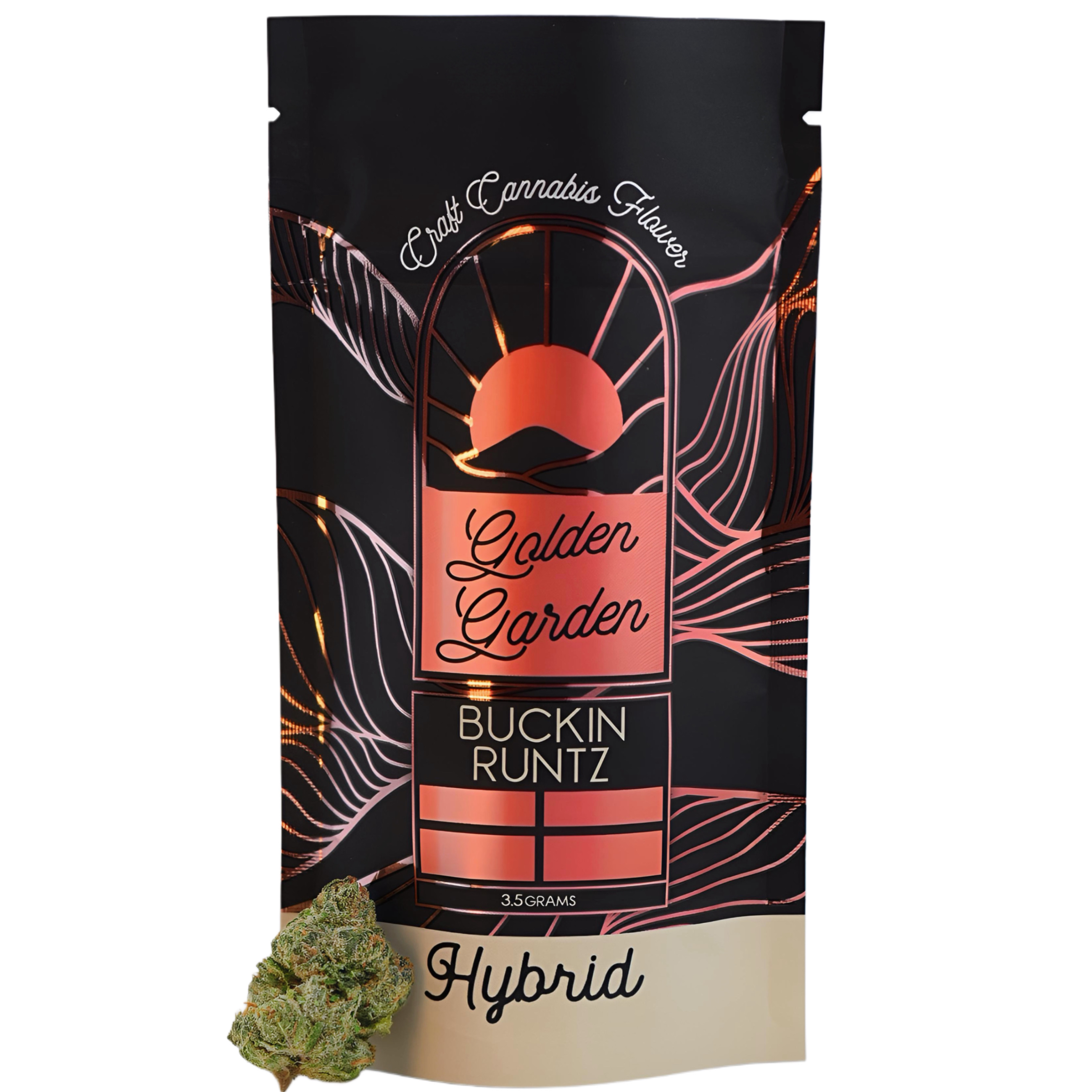 Photograph of product: Golden Garden | Buckin Runtz  | Flower - 3.5g