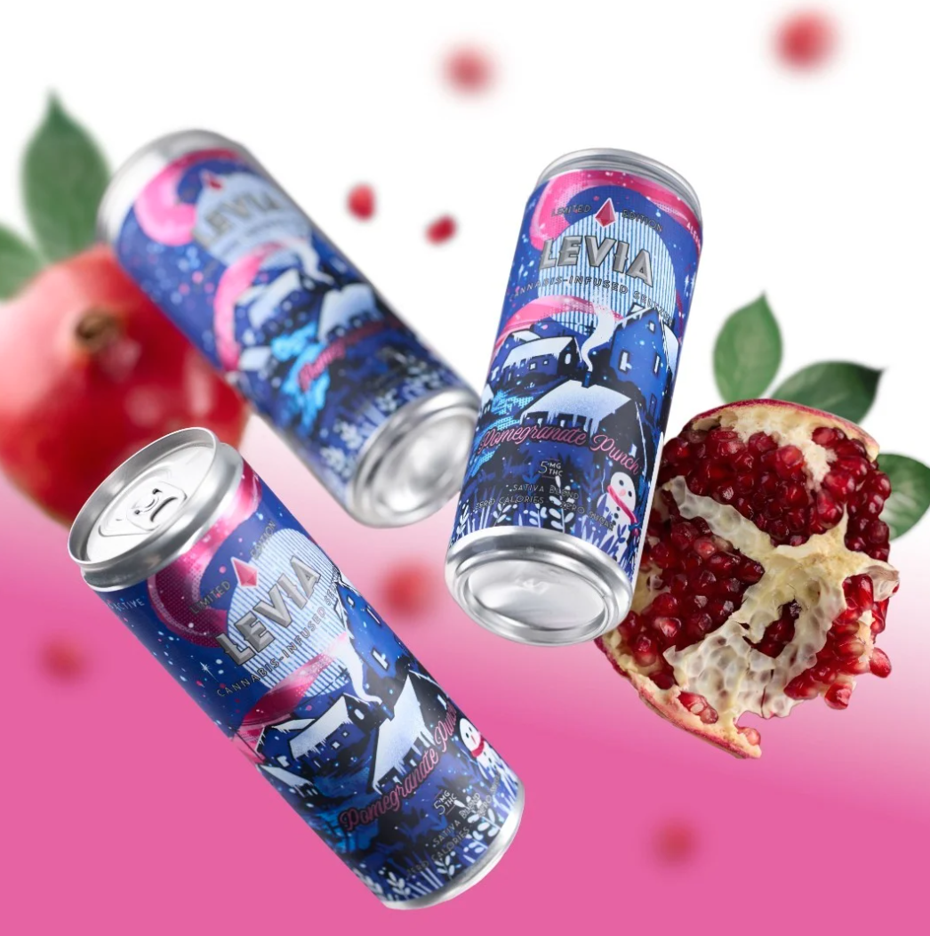 Photograph of product: Celebrate Pomegranate Punch Seltzer