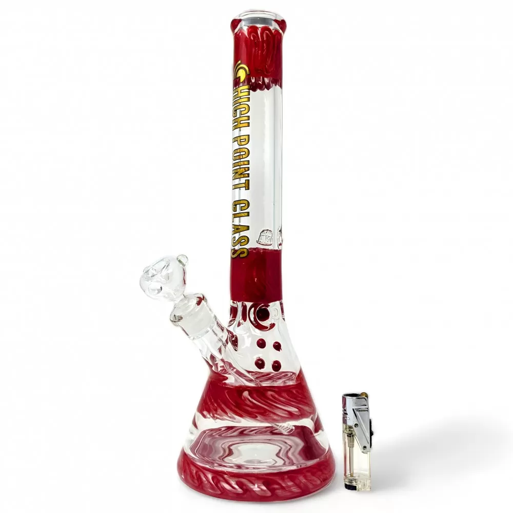 Photograph of product: Bong | 18.5" | USA Blown 9mm Beaker | High Point Glass | Assorted Colors