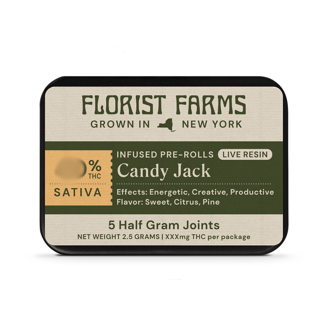 Photograph of product: Candy Jack | Live Resin Infused | 5pk
