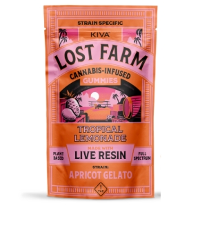 Photograph of product: Apricot Gelato x Tropical Lemonade | Live Resin Gummies | 10 x 10mg