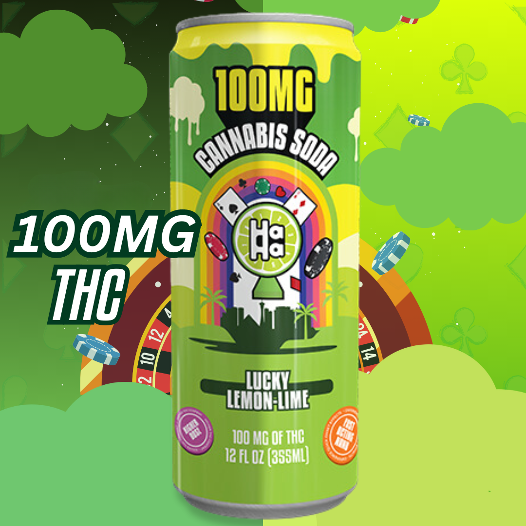 Photograph of product: HaHa Nano Lemon Lime 100mg Soda