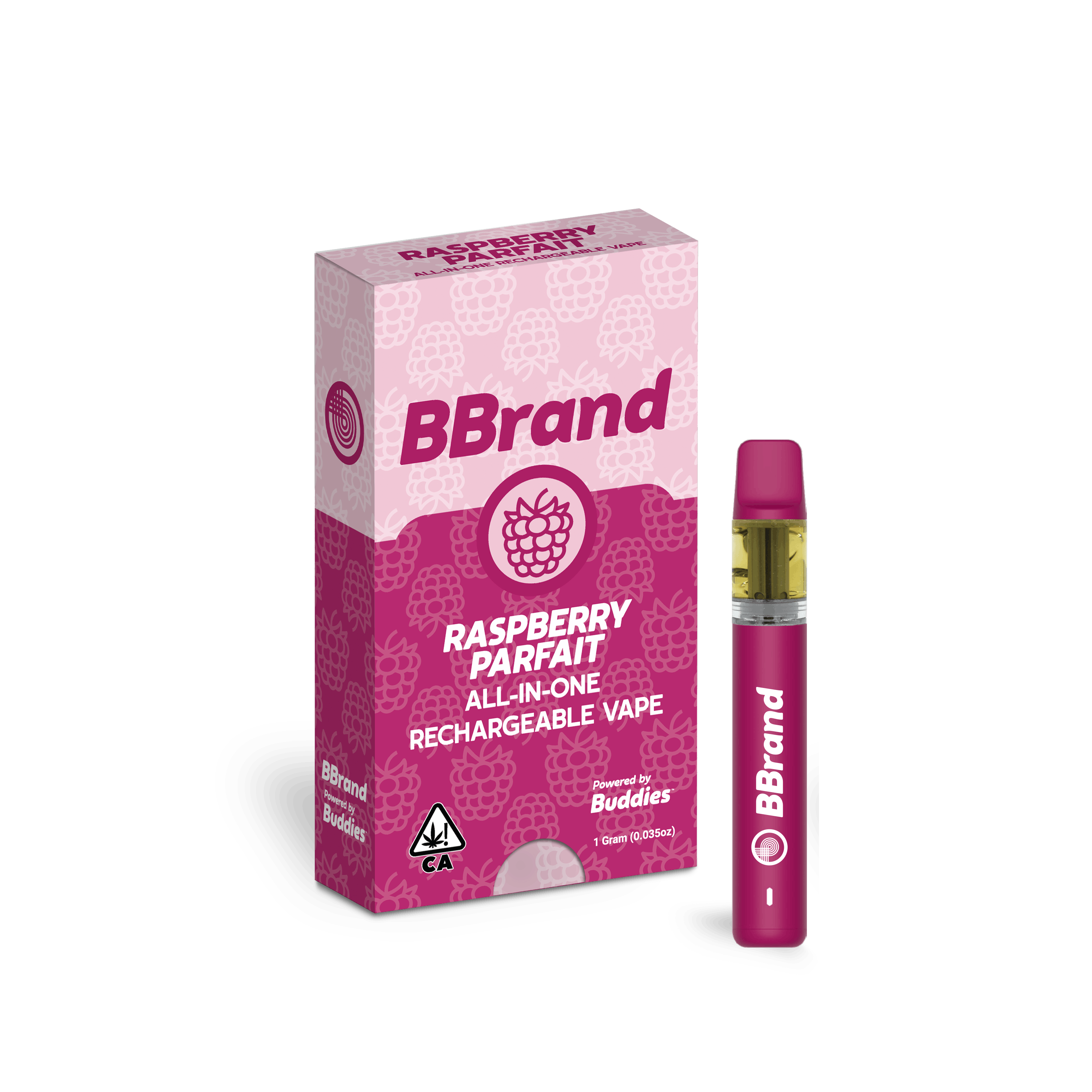 Photograph of product: BUDDIES - AIO - Raspberry Parfait - 1G