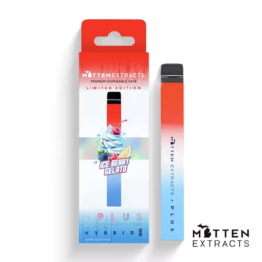 Photograph of product: Mitten Extracts - Ice Berry Gelato Disposable 1g