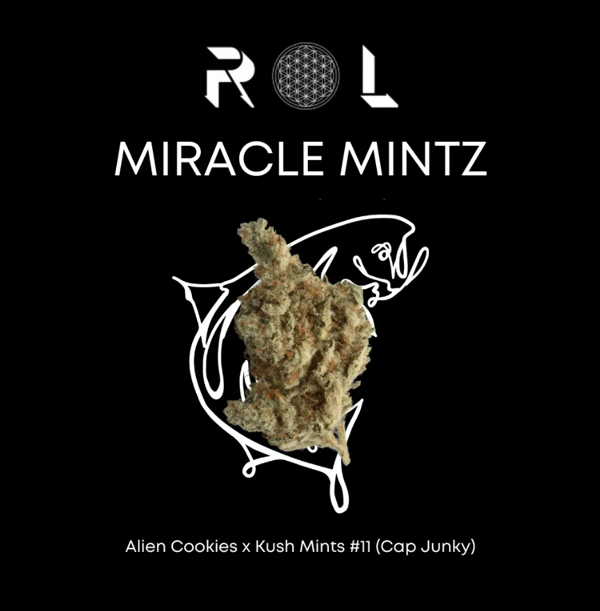 Photograph of product: Rhythm of Life Miracle Mintz (H) Flower 3.5g
