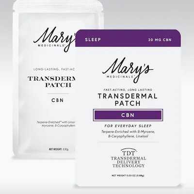 Photograph of product: CBN Transdermal Patch Mary's