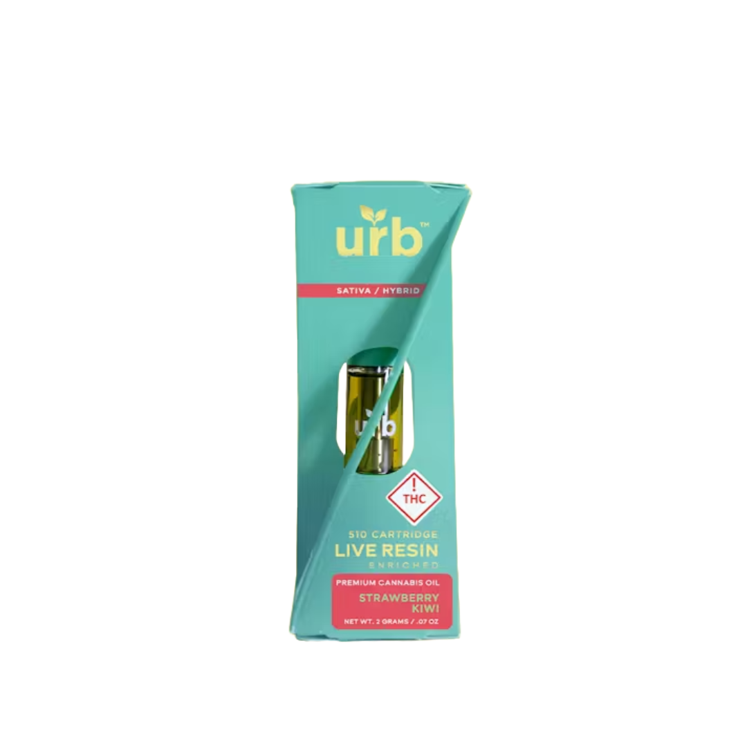 Photograph of product: URB - 2g Live Resin Cartridge - Strawberry Kiwi (S/H)