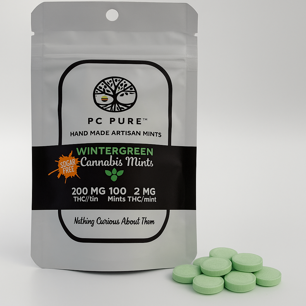 Photograph of product: PC Pure - Wintergreen Mint 100pk - 200mg