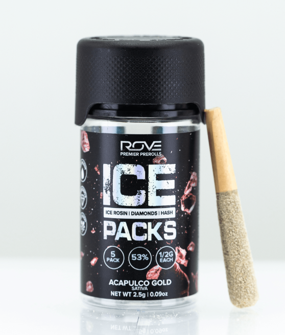 Photograph of product: Acapulco Gold (S) - ROVE - 2.5g Infused Pre-Roll Pack (0.5gx5)