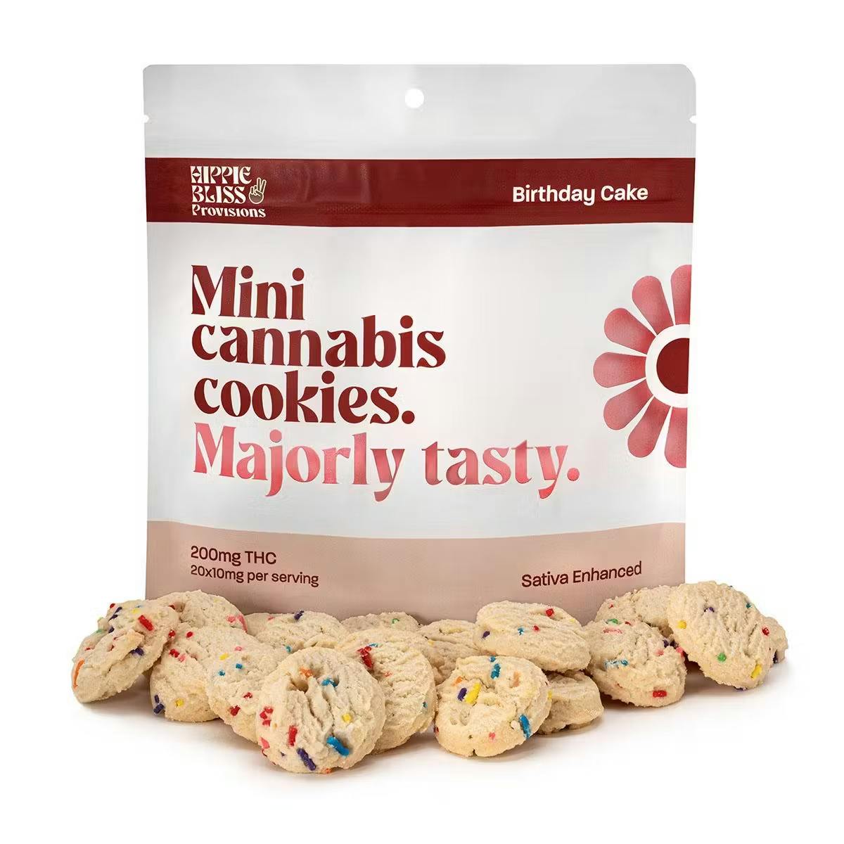 Photograph of Product: Hippie Bliss | Birthday Cake Cookies | 200mg