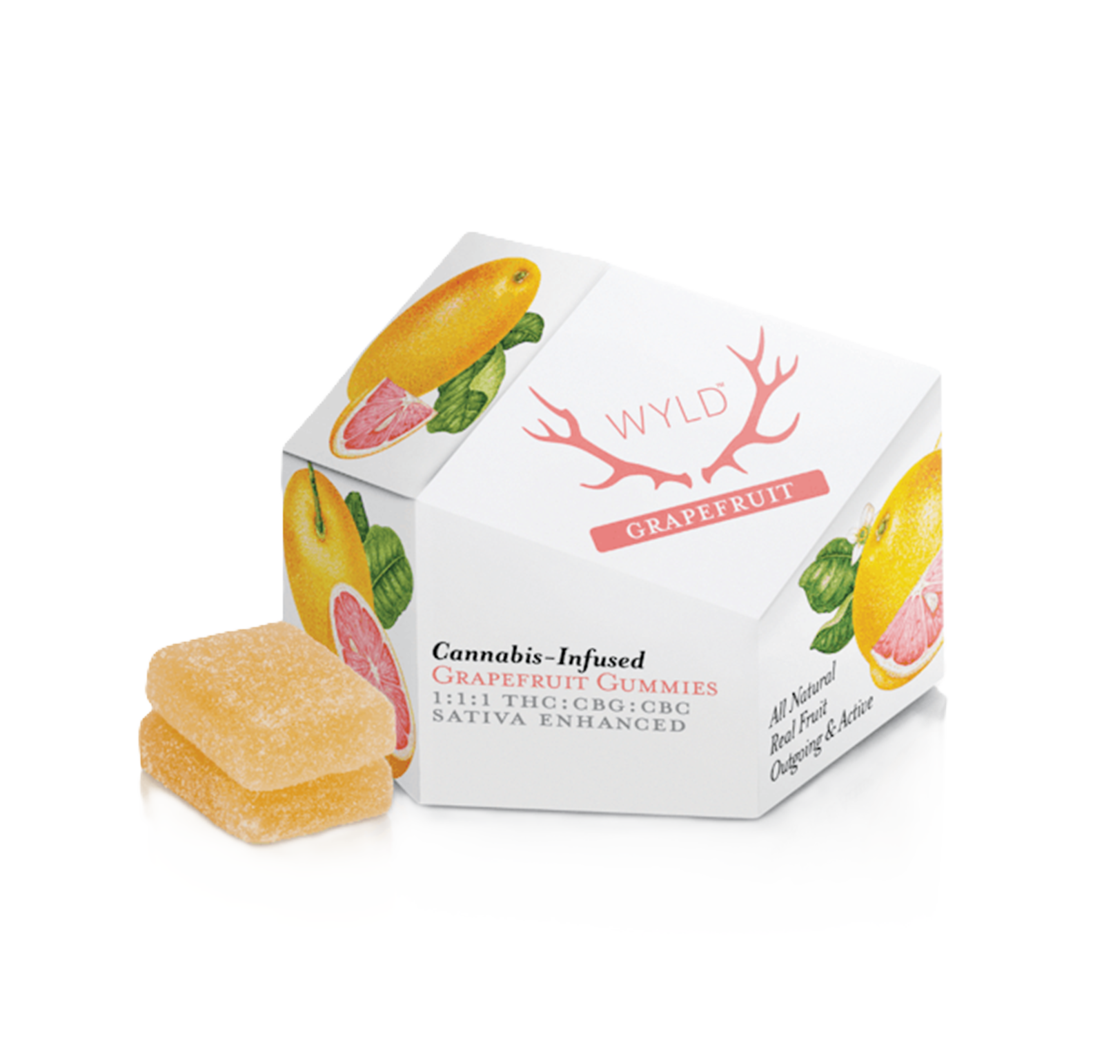 Photograph of product: GRAPEFRUIT | Oui'd | GUMMIES | 200MG:100MG:100MG | REC