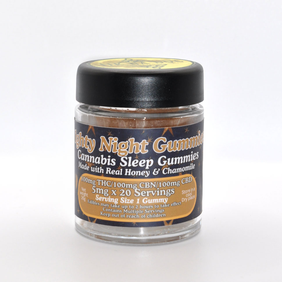 Photograph of product: Night Night Gummies | 100mg TH-oui + 100mg CBD + 100mg CBN