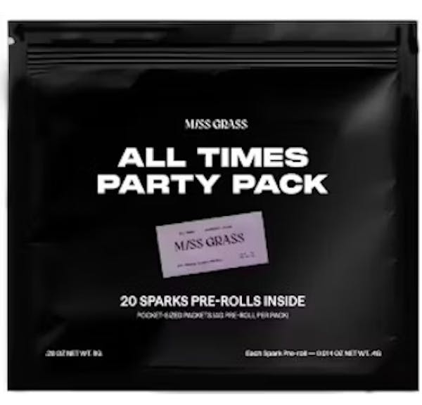 Photograph of product: All Times - Pre-Roll Party Pack - 0.4g/20pk