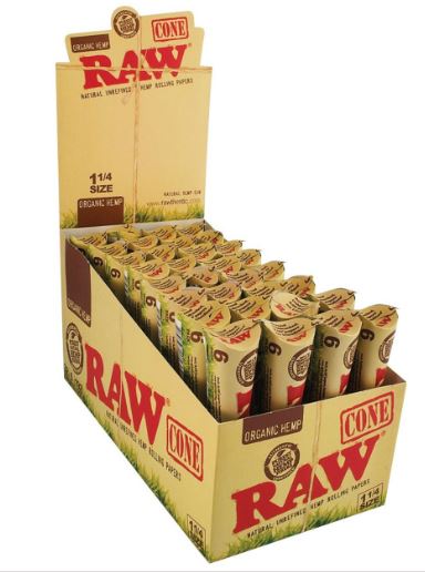 Photograph of product: RAW Organic Hemp Cones 6pk - 1 1/4