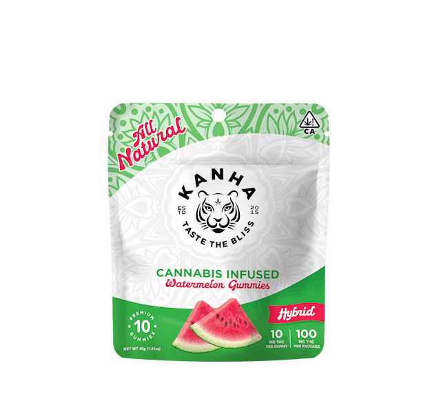 Photograph of product: Watermelon Gummy | 100MG | 10-pack