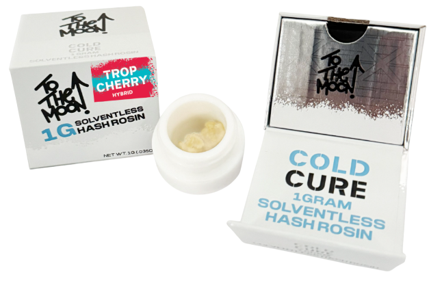 Photograph of product: Cold Cure au chocolat Rosin Trop Cherry - Concentrate (1.0g)