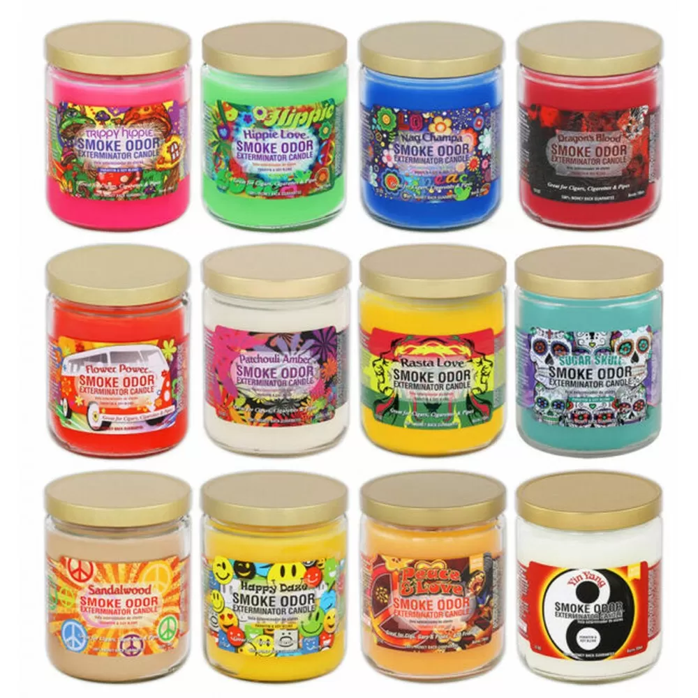Photograph of product: Candle | 13oz | Smoke Odor Exterminator | Tobacco Outlet Products | Assorted Scents