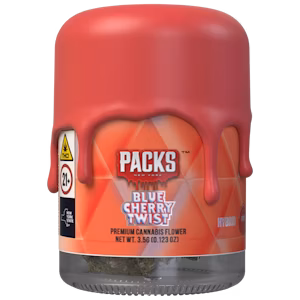 Photograph of product: Packs | Flower | Jar | Blue Cherry Twist | 3.5g