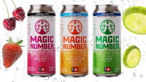 Photograph of product: MAGIC NUMBER | SELTZER | BERRY | 25MG