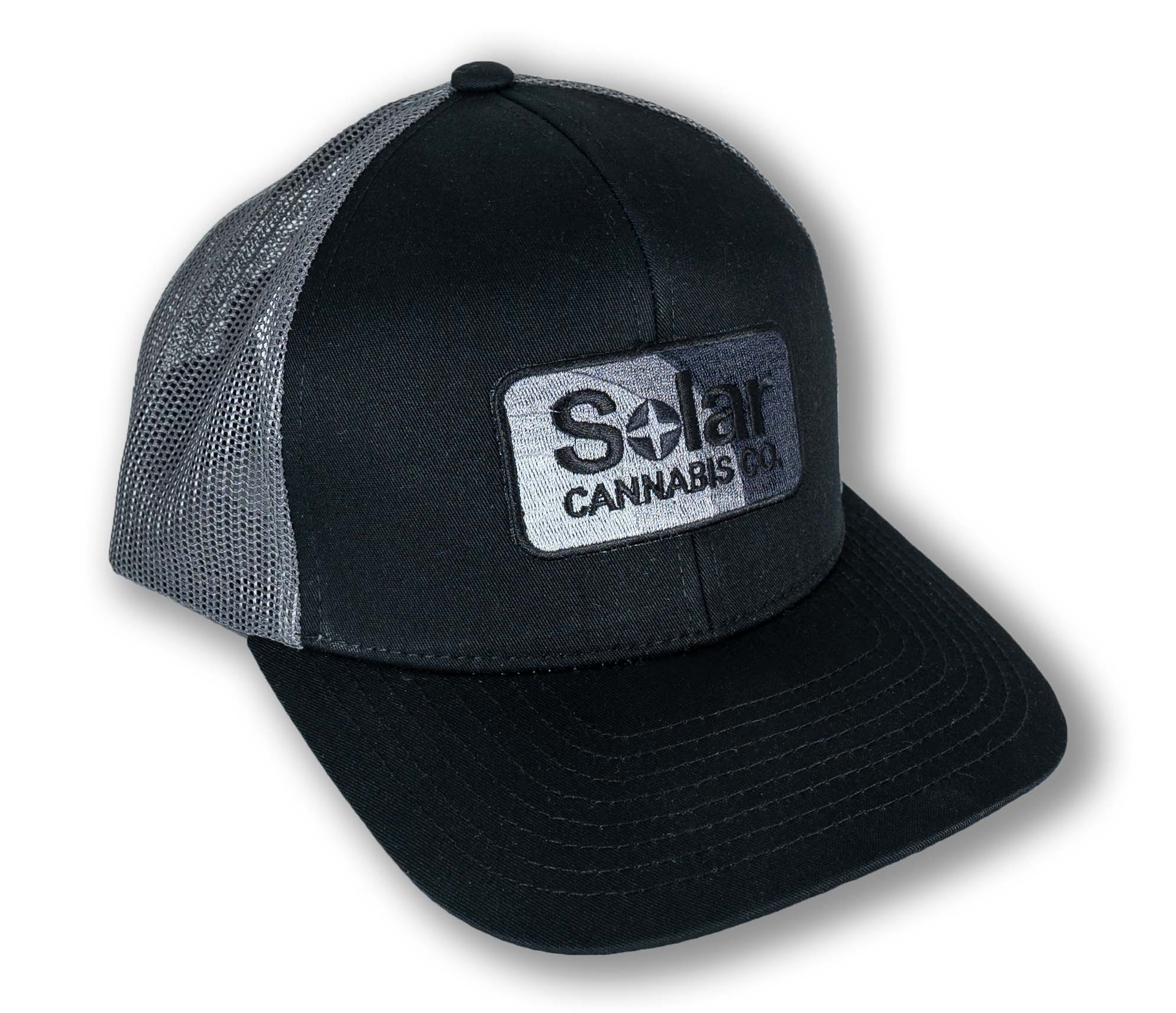 Photograph of Product: Solar Trucker Cap | Black & White