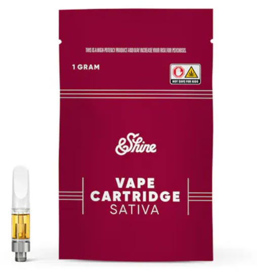 Photograph of product: &Shine l Pineapple Express NCD Vape Cart l 1g