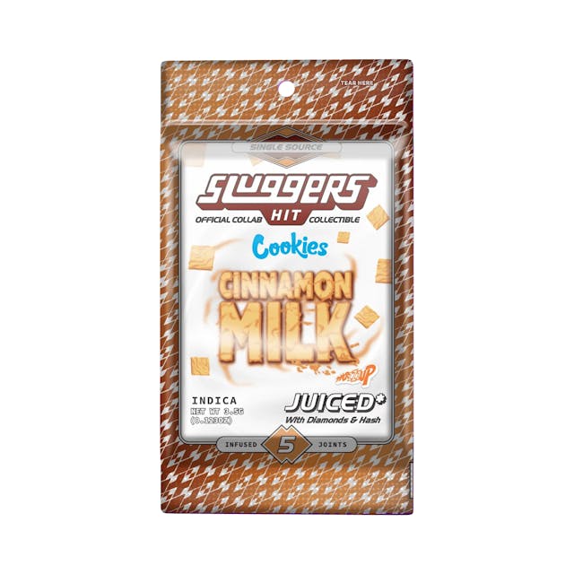 Photograph of product: Cinnamon Milk - 5pk Infused Pre Rolls - Cinnamon Milk (H) (Cookies Collab)