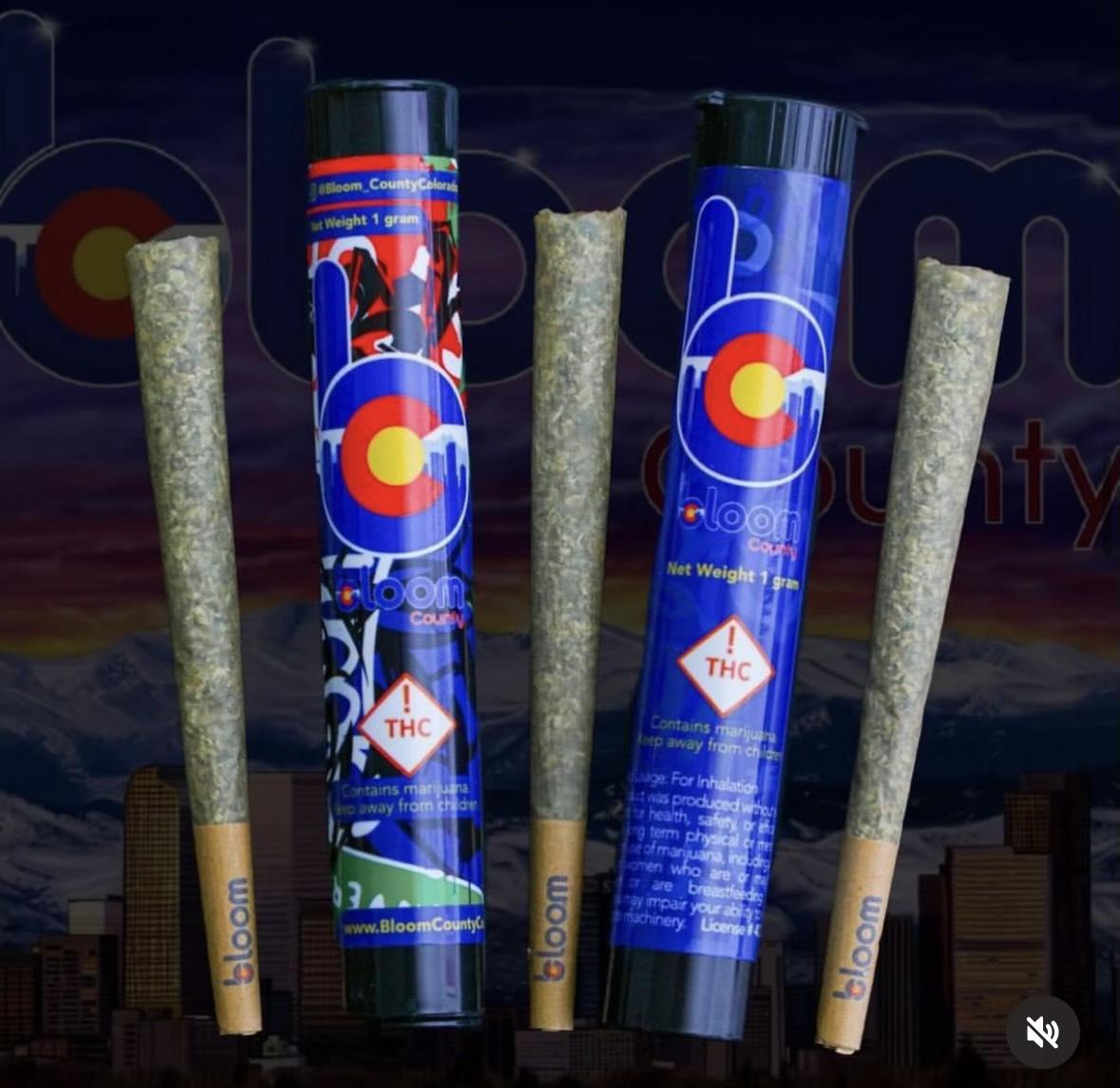 Photograph of product: Bloom County - 1g Joint - - Super Silver Haze