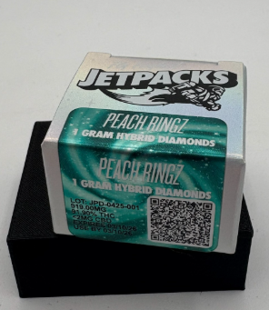 Photograph of product: Jetpacks | Peach Ringz | Diamonds Concentrate | 1g