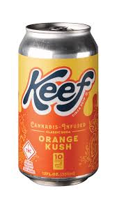 Photograph of product: Keef 10mg Orange Kush Soda - 10mg - (12oz Can)