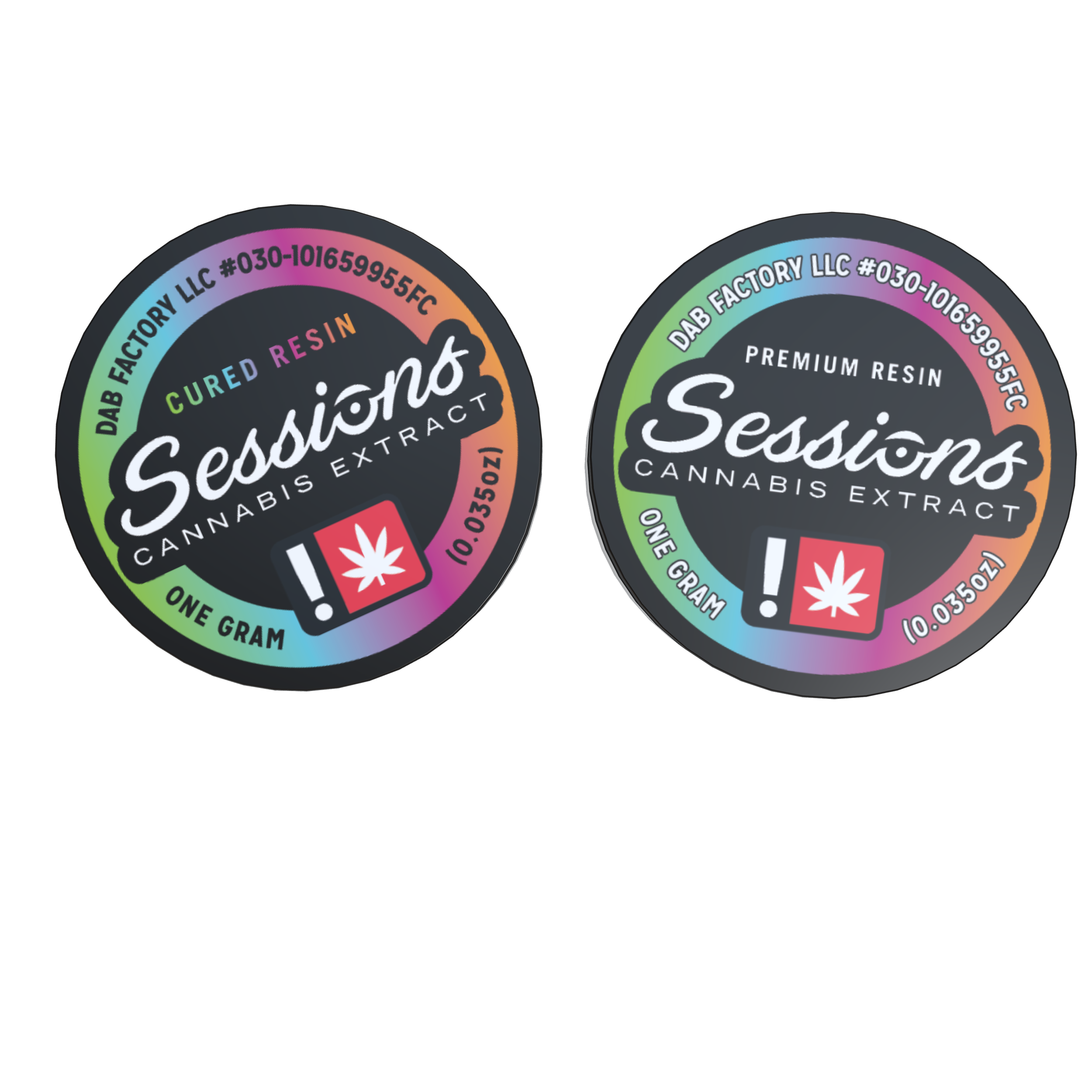 Photograph of product: Sessions Oui'd Extract 1g ROCK YOU LIKE A SLURRICANE Cured Resin