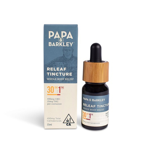 Photograph of product: Papa & Barkley 30:1 CBD Rich Tincture 15ml
